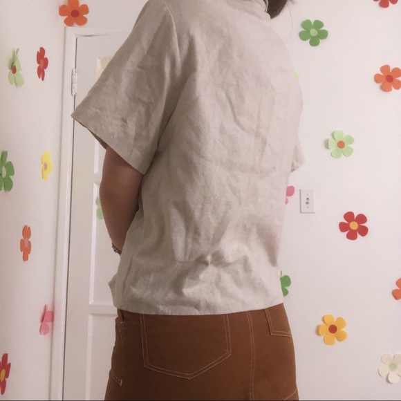 Linen Button up - Picture 3 of 4